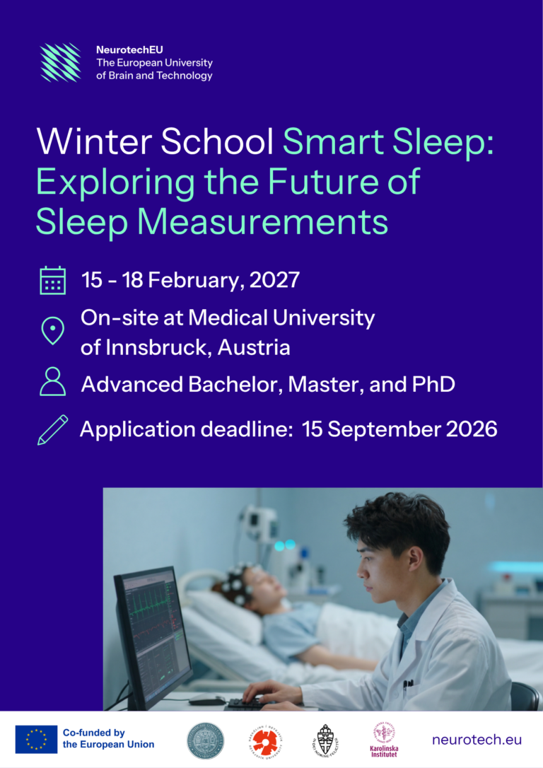 NeurotechEU Winter School: Smart Sleep: Exploring the Future of Sleep Measurements 