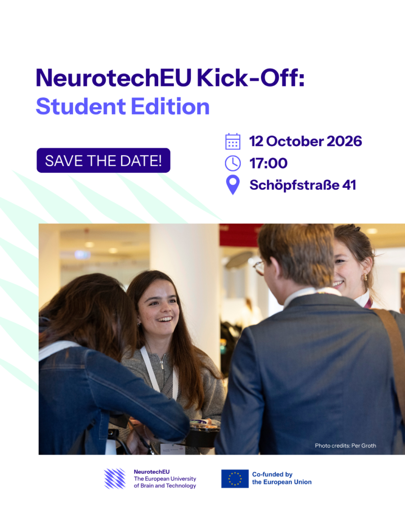 NeurotechEU Kick-Off: Opportunities in Neuroscience & Neurotechnology – Student Edition