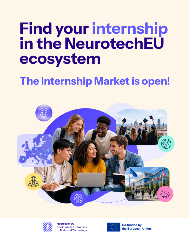 NeurotechEU Internship Marketplace: explore internships, research placements and thesis projects with NeurotechEU!